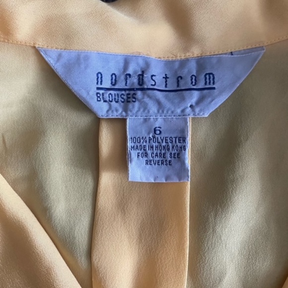 Nordstrom Short Sleeve Yellow Blouse - Picture 3 of 4
